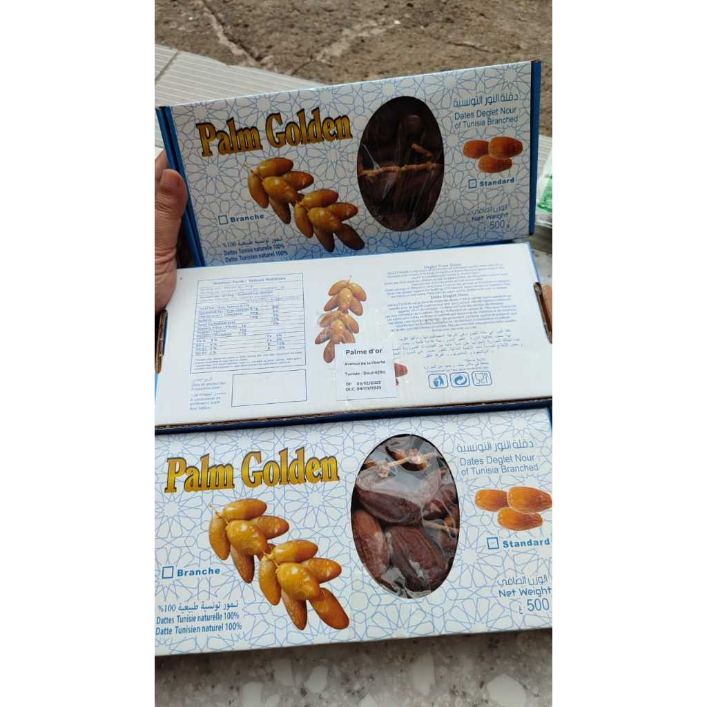 

Kurma Tangkai Golden 500gr / Tunisia Tangkai