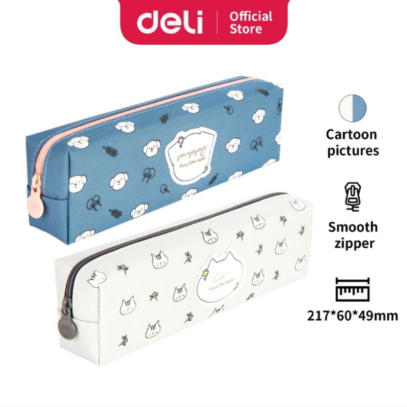 

Deli Pencil Pouch // Tempat Pensil Lapis Plastik Anti Air 22 cm Desain Kartun Lucu 67094