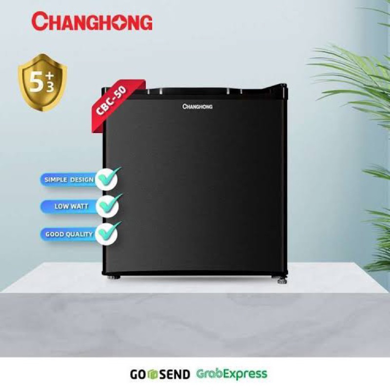 CHANGHONG Kulkas Mini Bar CHANGHONG CBC-50 / CHANGHONG CBC50 CHANGHONG KULKAS Portable 1 Pintu 50L Low Watt kulkas Changhong mini kulkas