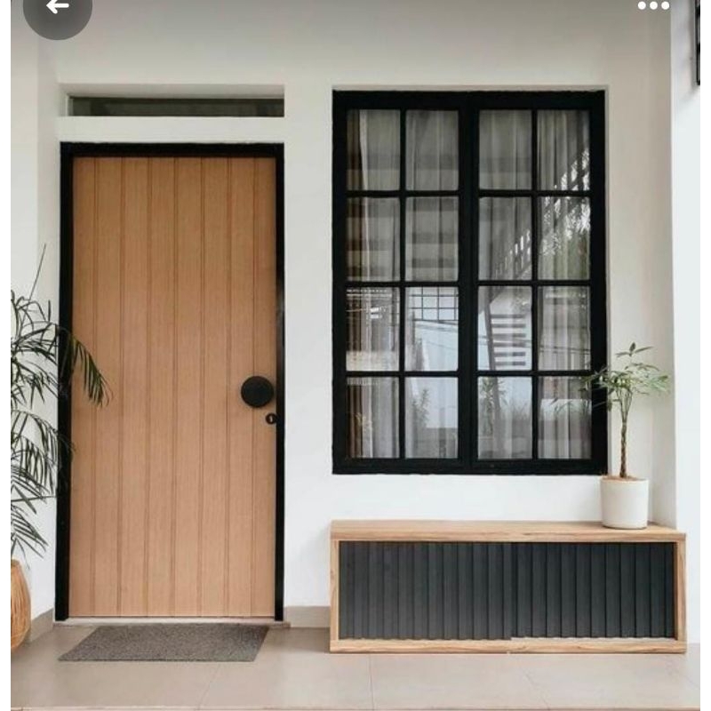 Jendela Aluminium hitam 70x120