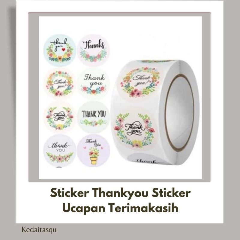 

Sticker Thankyou Sticker Ucapan Terimakasih Sticker Tempel