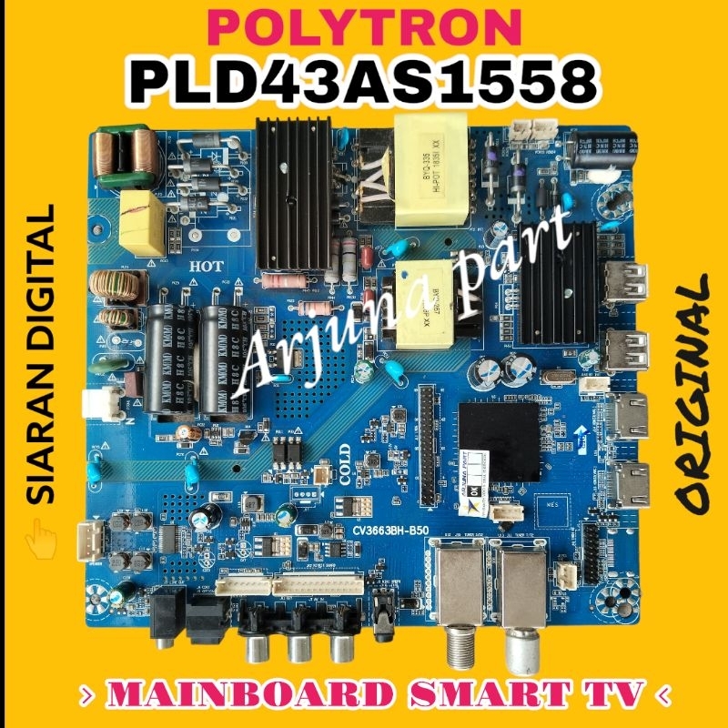 MAINBOARD TV POLYTRON PLD 43AS1558 / MB TV POLYTRON PLD43AS1558 / MESIN TV POLYTRON PLD43AS1558 / MO