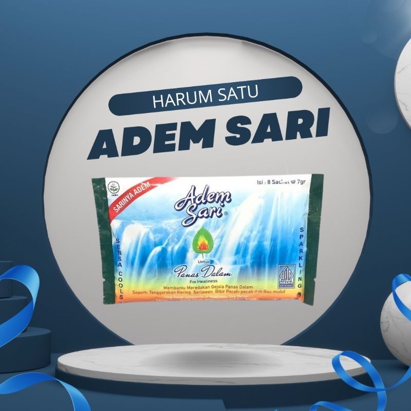 

ADEM SARI PAK ISI 8 SACHET - MEREDAKAN GEJALA PANAS DALAM