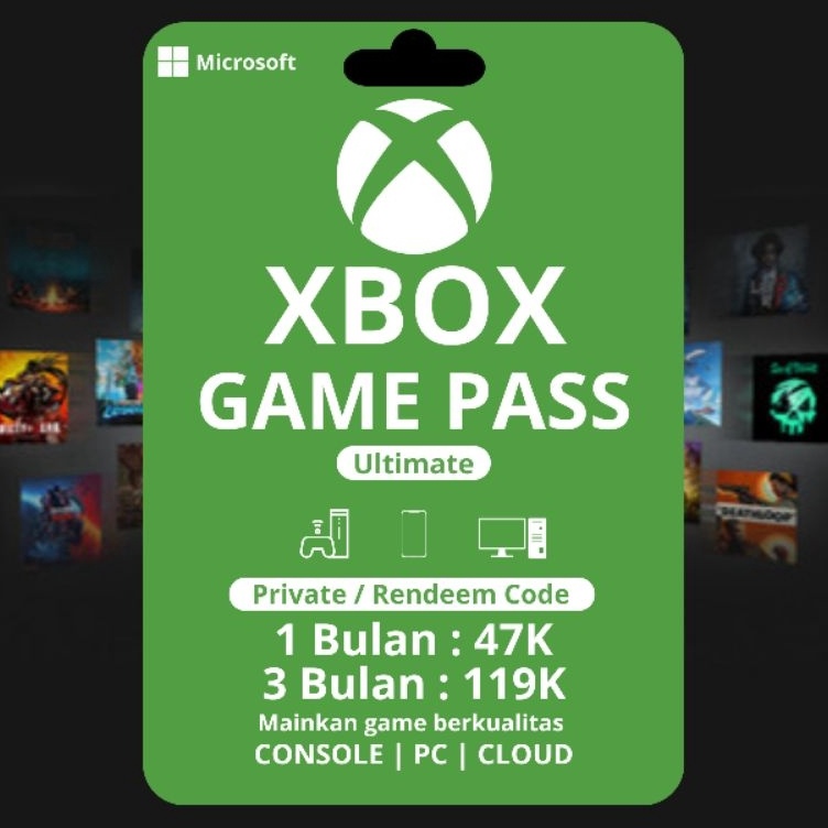 Terkini Xbox Gamepass Ultimate 1 Bulan GPU z Produk Terkini Terlaku