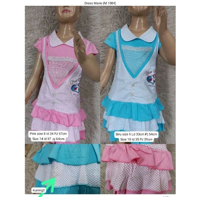 DRESS MARIE REJECT DARI THAILAND BAJU ANAK PEREMPUAN