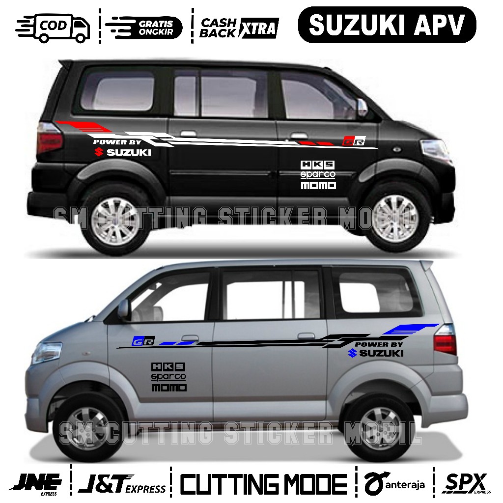 Stiker Striping List Stiker Mobil APV Stiker Stiker Cutting Mobil SUZUKI APV terbaru