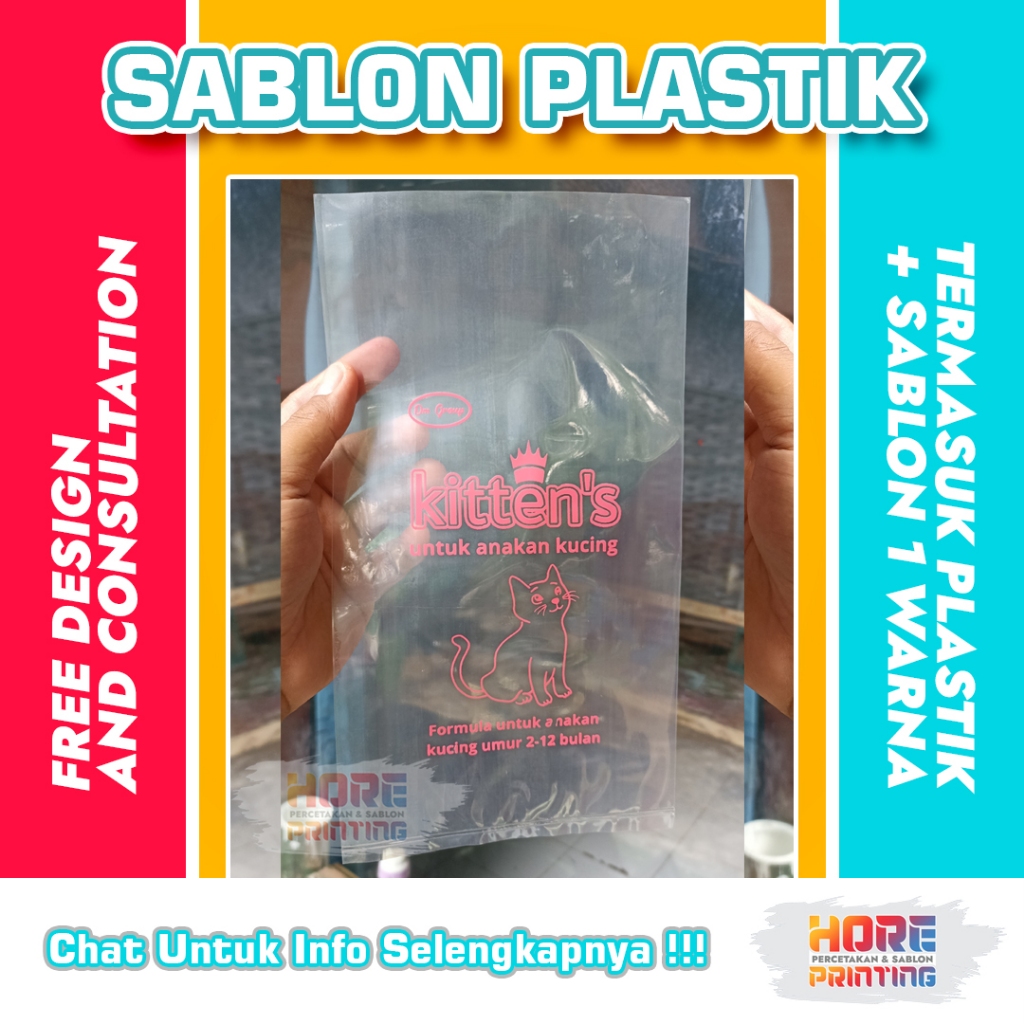 SABLON PLASTIK CUSTOM DESIGN (15x25) PLASTIK PP TEBAL 05
