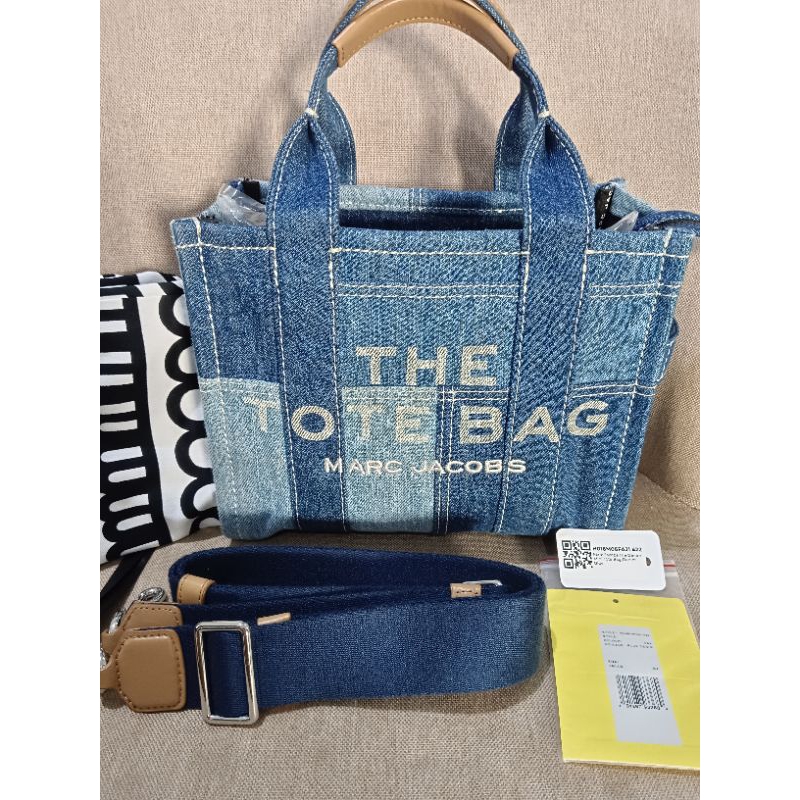 Marc Jacobs The Tote Bag Blue Denim Preloved Original
