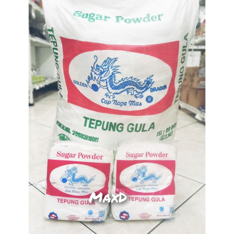 

Tepung Gula Cap Naga Mas 1 Kg ×20 Bks 1 Sak
