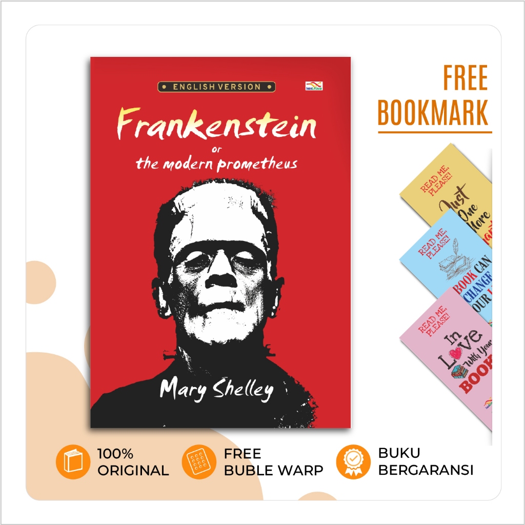 Buku Novel - Frankenstein or The Modern Prometheus English Version