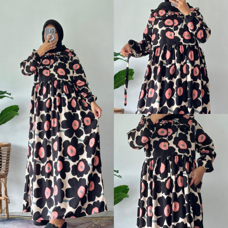 GAMIS ALIYA LD 110CM/ GAMIS MOTIF / GAMIS CANTIK /