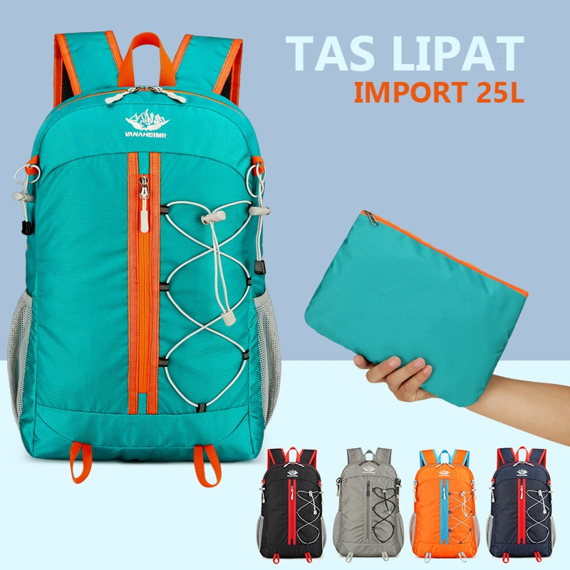 Tas Ransel Lipat 25L Tas lipat Travel Outdoor Tahan air Daypack Summit 25L