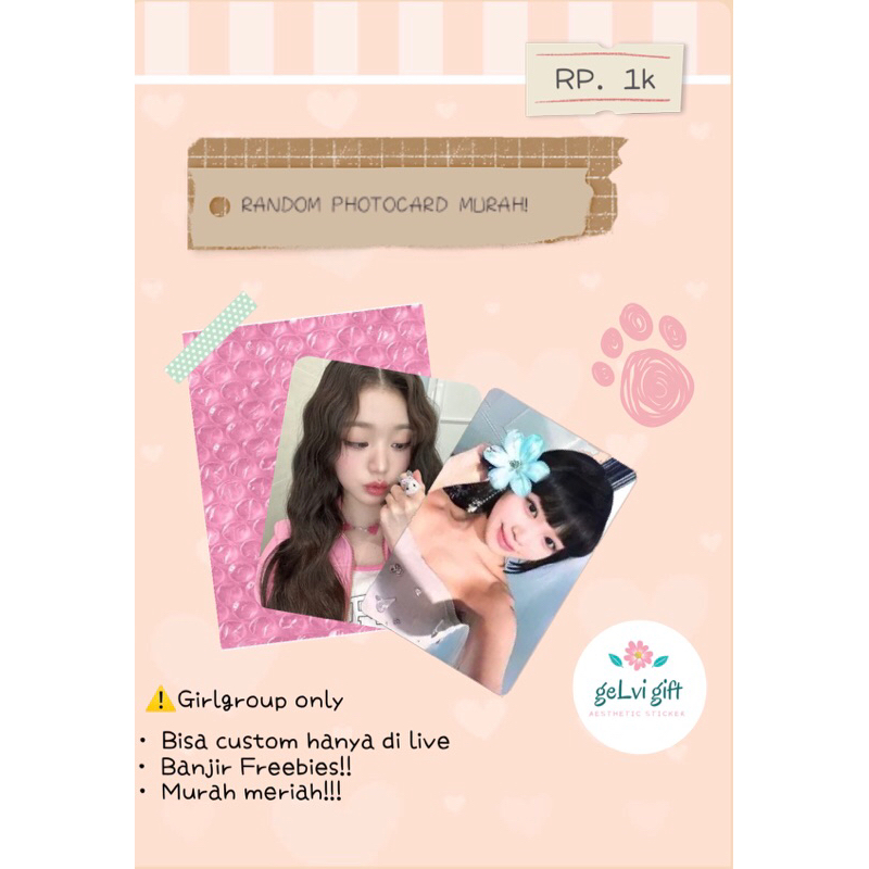 pc Girl group kpop random (unoff) hanya 1000 + FREEBIES