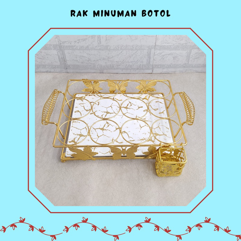 Rak Botol / Rak air mineral segi empat 12 wadah