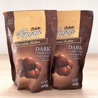 

Fineza Dark Coklat Compund Button 400gr