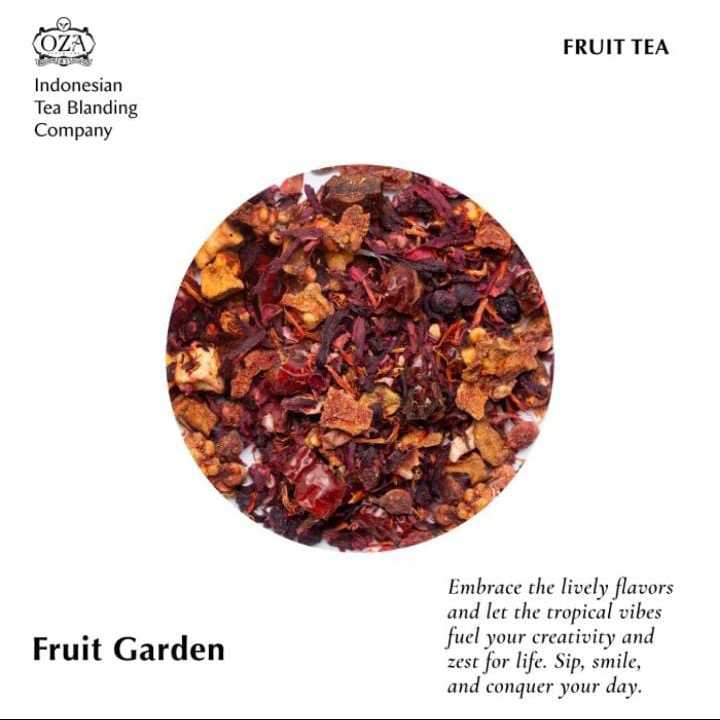 

OZA Tea - Fruit Garden Artisan Tea - Fruit Tea Specialty Grade Teh Premium 40 gram (10 cups)