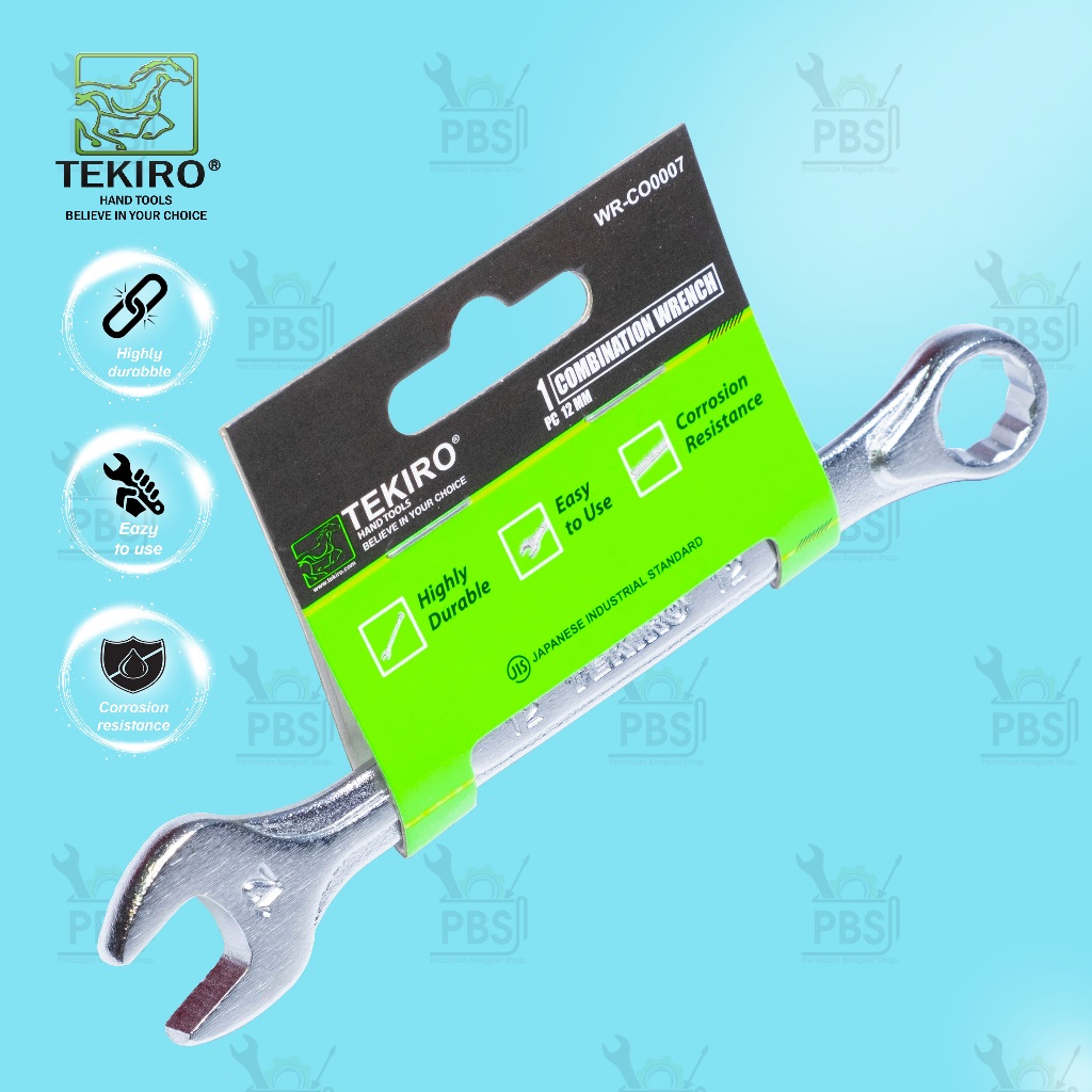 Kunci Ring Pas TEKIRO 12mm . Ring Pas 12 mm . Kunci TEKIRO . Kunci TEKIRO ORIGINAL