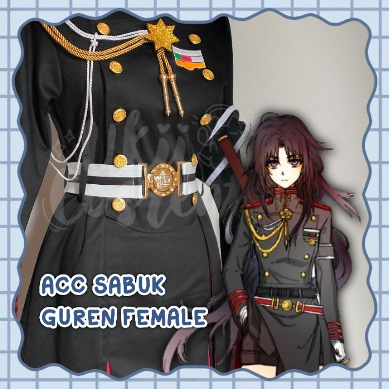 Acc Sabuk Cosplay Guren Ichinose Female / Shinoa Hiiragi