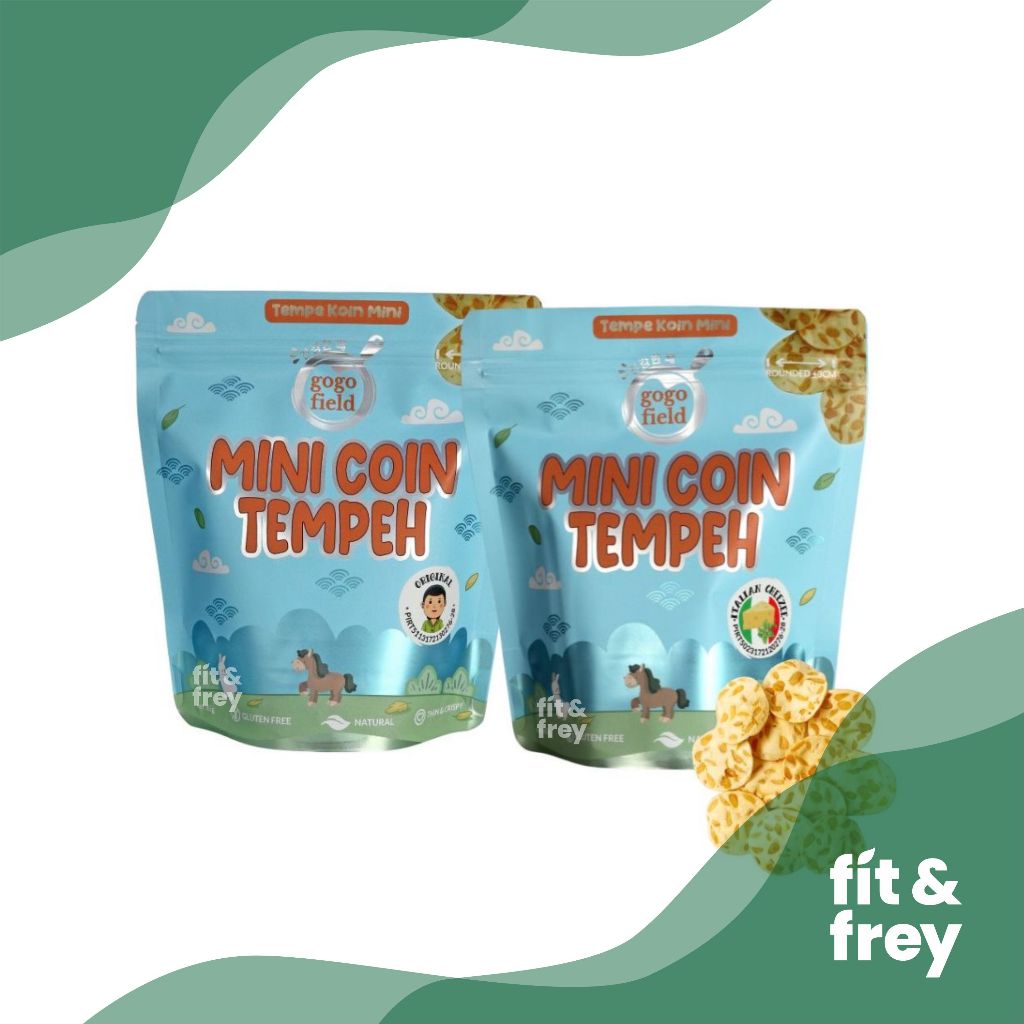 

GOGOFIELD Mini Coin Tempeh 65g - Keripik Tempe Krispi - Gluten Free - Crunchy Tempeh