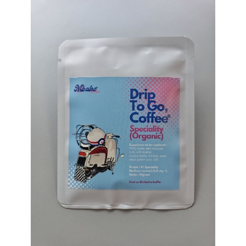 

Speciality Organic - Drip to Go Coffee (1 Sachet) 10 gram