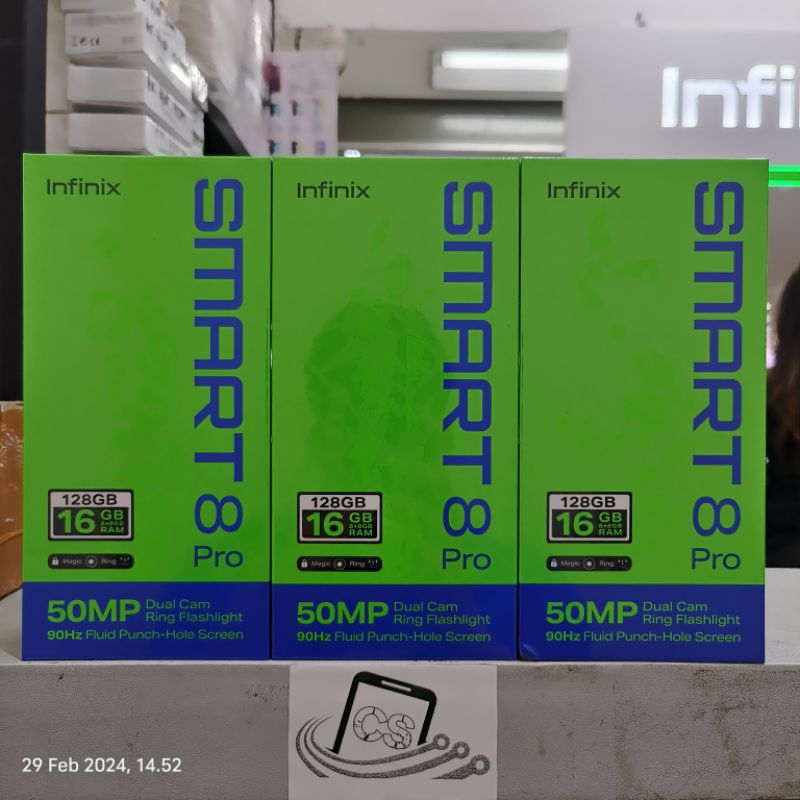 INFINIX SMART 8 PRO RAM 8/128 GARANSI RESMI