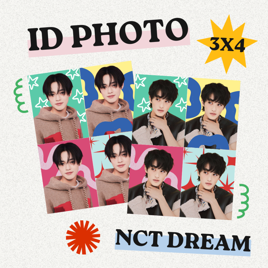 [ ID PHOTO ] NCT DREAM DECO ID PHOTO 3X4 PAS FOTO 4-CUT NCTZEN DREAMZEN