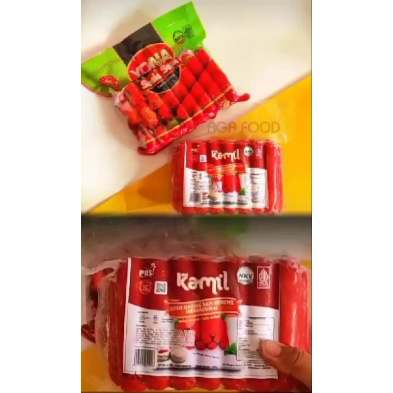 

sosis merah kamil / yona sosis serbaguna 450gr/ sosis seblak