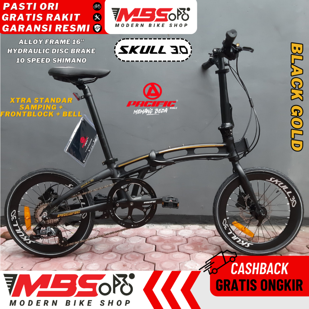 Sepeda Lipat Pacific Skull 3.0 16 inch pasific Folding Bike