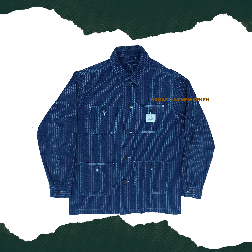JAKET DENIM CHORE BLUE WATER URBAN GARMENT / JAKET DENIM CHORE SECOND / JAKET DENIM CHORE MURAH / JA