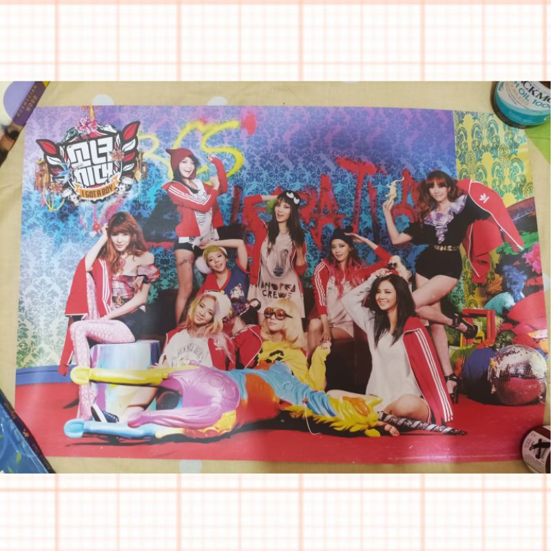 KPOP OFFICIAL POSTER SNSD/Girls' Generation - I Got a Boy