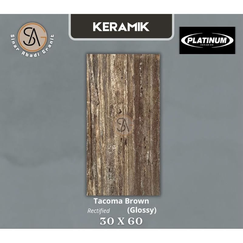 keramik dinding 30x60 platinum tacoma brown