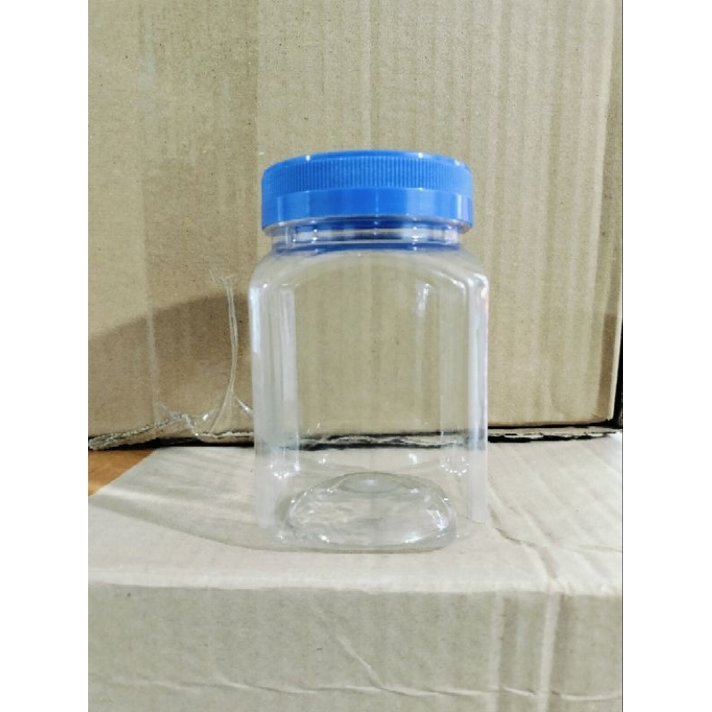 ( 100pcs ) Jar 340ml Kotak / Toples Jar 340ml / Toples Plastik 340ml