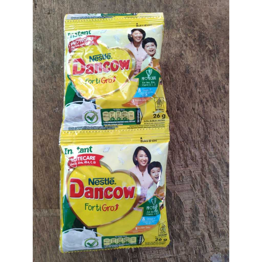 

SUSU DANCOW INSTAN / INSTANT FORTIGRO SACHET 1 RENCENG ISI 10 SACHET