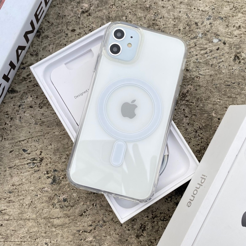 Clear Case Magsafe Full Cover Akrilik IPHONE X XS XR 11 12 13 14 14+ PRO MAX PLUS Magnetic Case Beni