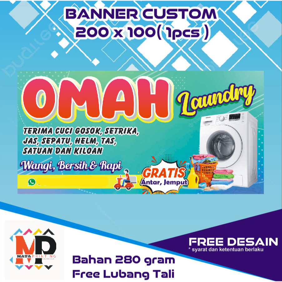 MMT | BANNER CUCI MOTOR | BANNER LAUNDRY |200 X 100