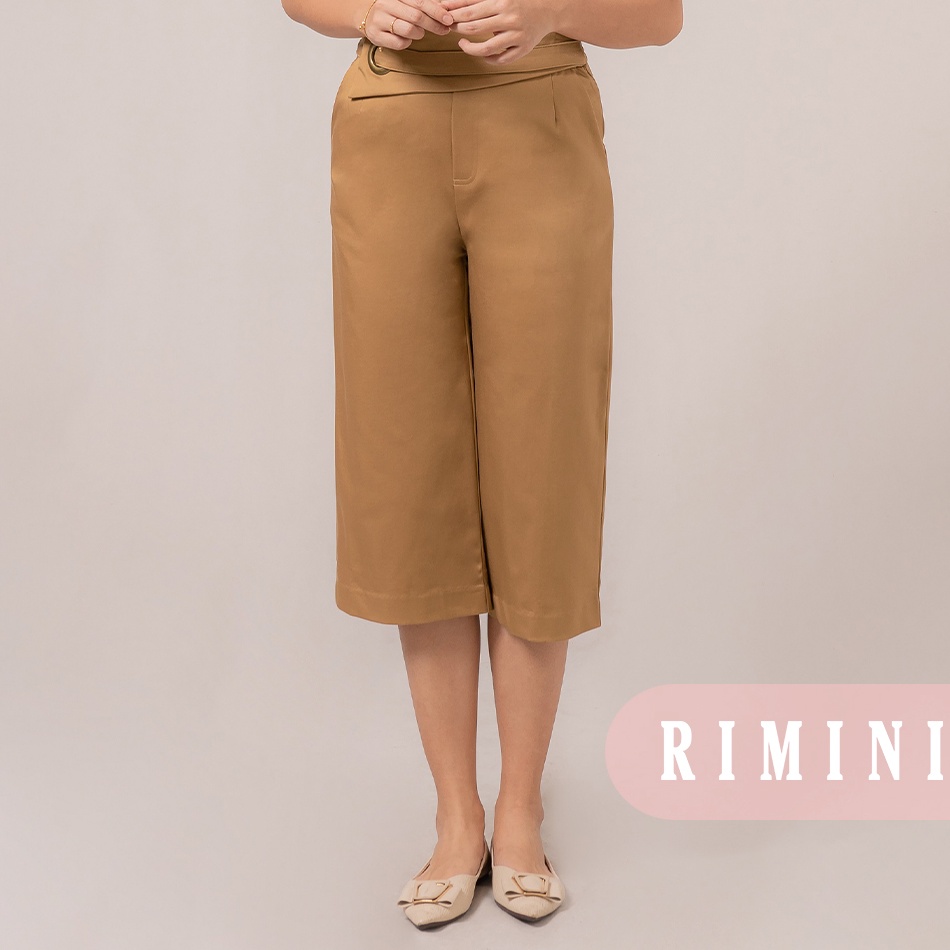 ART R25R RIMINI  Celana Katun  Elodya Belted Cullottes Pants  85713