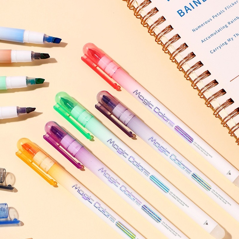 

PINKABULOUS Magic Frixion Color Changing Marker Pen Set 12pcs - Spidol Warna