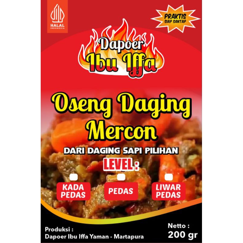 

Oseng Daging Mercon