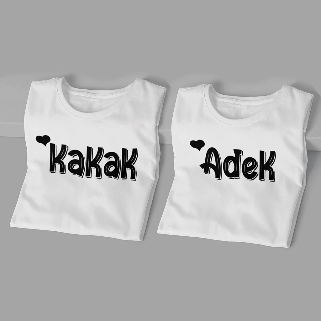 HOT DEALS Kaos Couple Anak Keren Terbaru Adik kakak / Couple Keluarga / Couple Adik Kakak 1-12