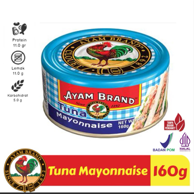 

Ayam Brand - Ikan Tuna Kaleng Mayonnaise Pedas / Natural 160gr