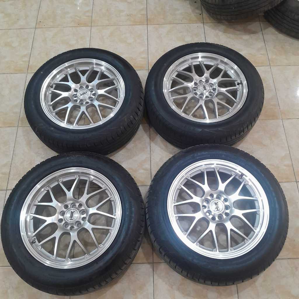 VELG SEKEN MURAH HSR OITA RING 17 LEBAR 7 PCD 5X114 ET40 S/P BAN ACCELERA 225 55 R17 PNP INOVA HRV J