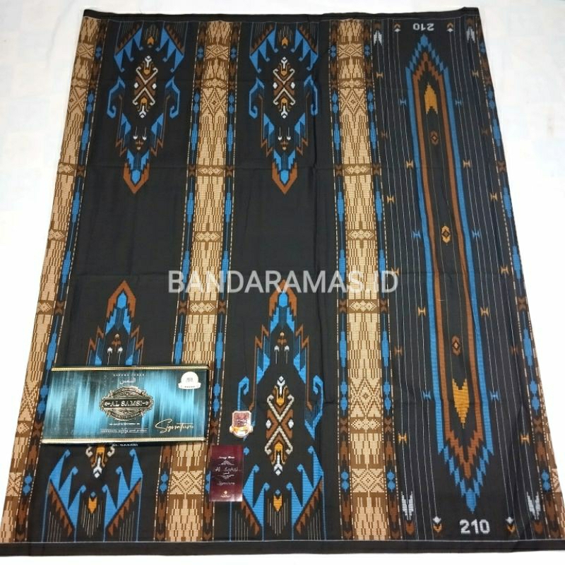 sarung hitam dewasa motif bhs sge masterpiece al samsi signature black series ratna jaya