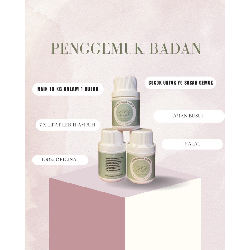 VIRAL SUPLEMEN PENGGEMUK BADAN Isi 60 Tablet ( AKUN OFFICIAL )