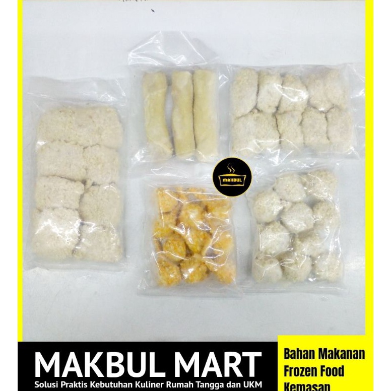 

DKQ463 1212 MALL Bento Halal MUI Enak Berkualitas Chicken Katsu Egg Roll Spicy Chicken Kaki Naga Shrimp Roll