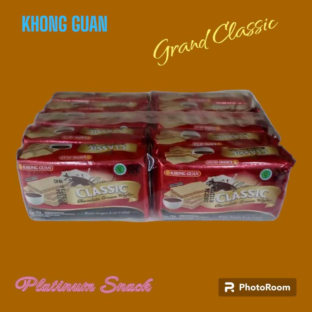 

Grand Classic Choco Wafer | Isi 10 Bks @ 18 Gr | Khong Guan