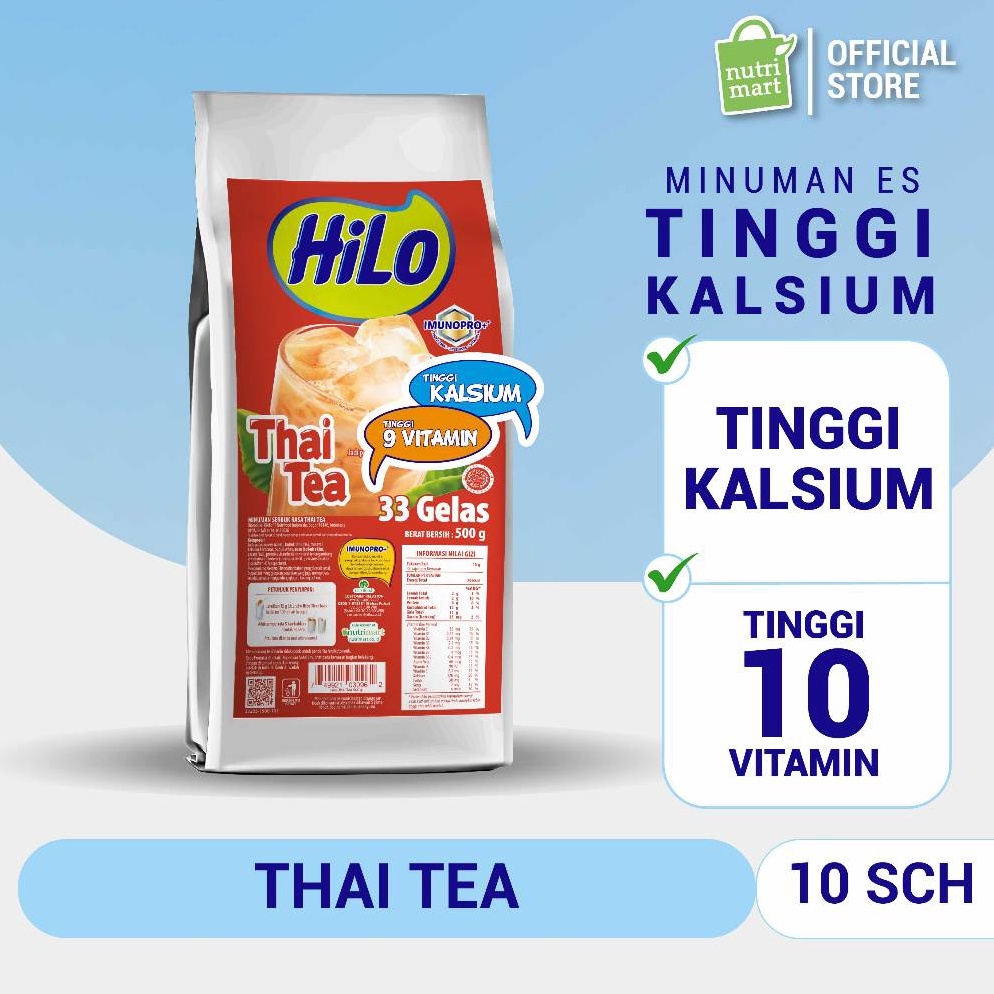 

OQO641 PALING AMPUH HiLo Refill Powder Drink Bubuk Minuman Rasa Thai Tea 5 gr