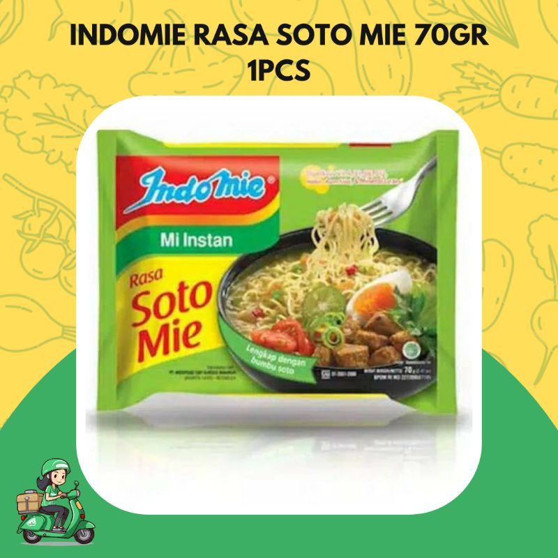 

Indomie rasa soto mie 70gr 1pcs promo termurah
