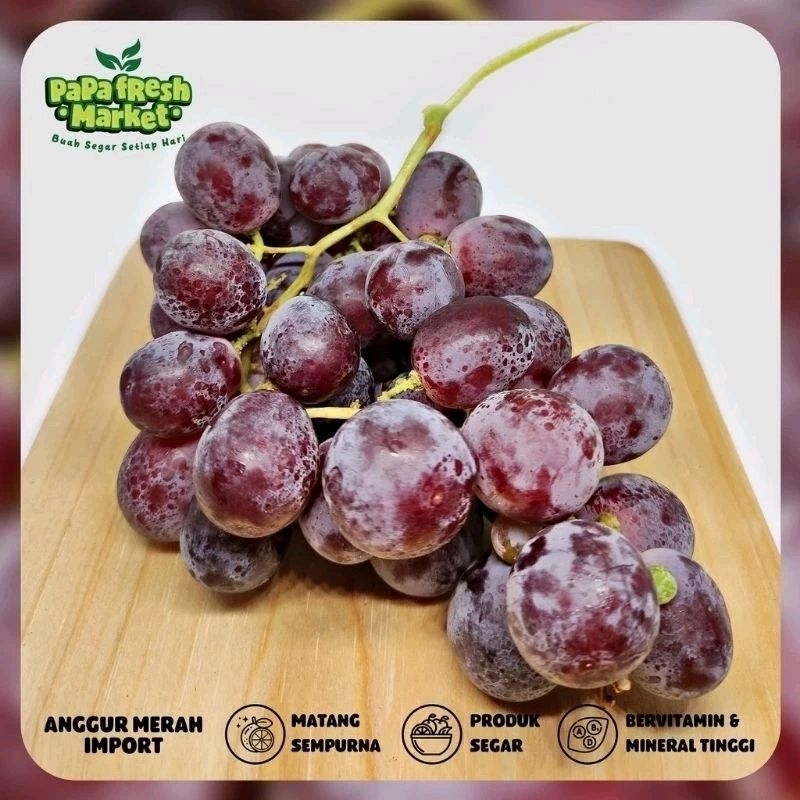 

ANGGUR MERAH PERU MANIS PREMIUM ( 300 GR )