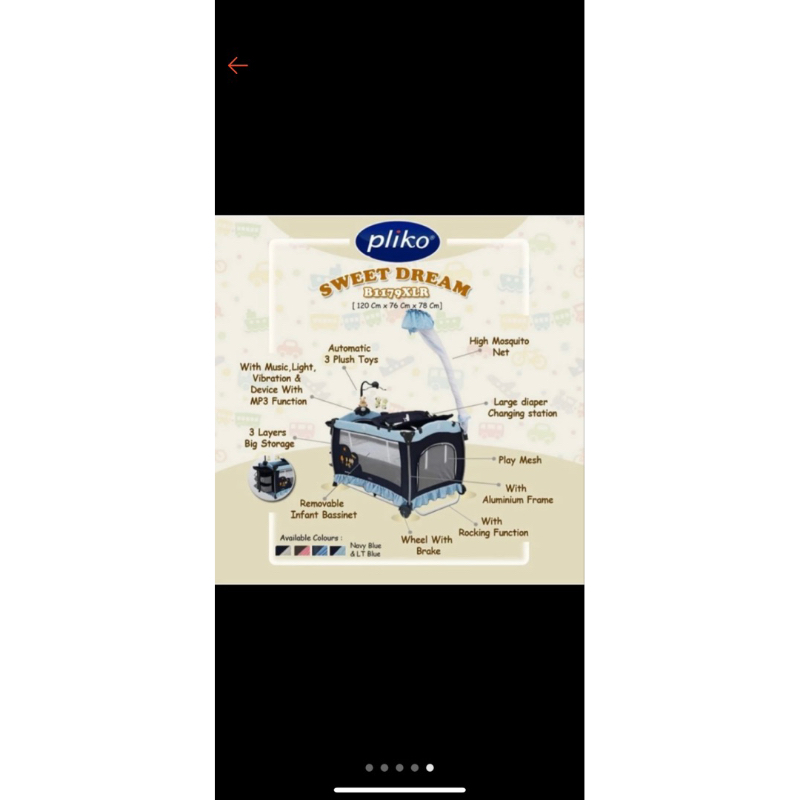 Box baby pliko preloved (like new)