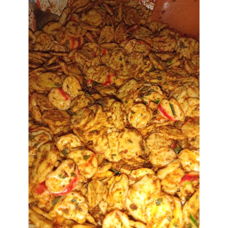 

kerupuk seblak bantet renyah melmel yummy 11gr , 100gr